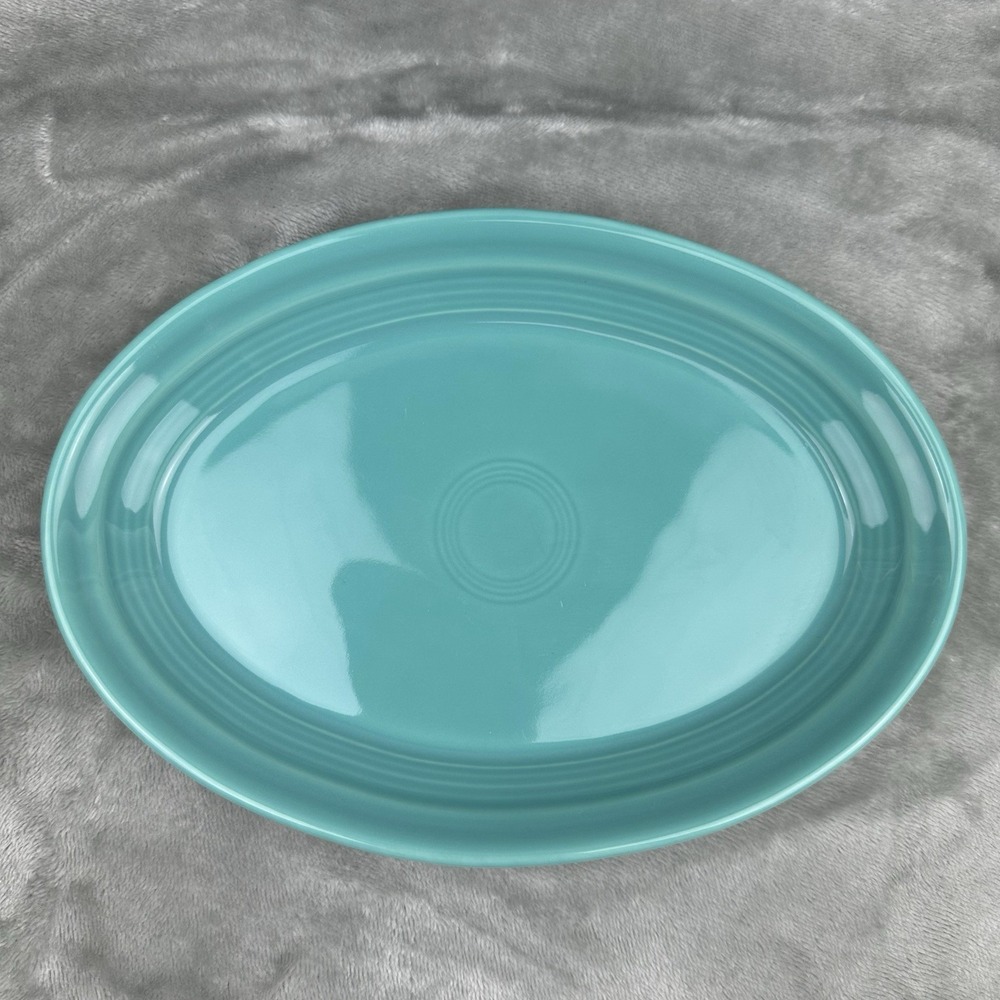 Fiesta Fiestaware Homer Laughlin Small Oval Serving Platter Turquoise